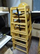 *4 Wood High Chairs