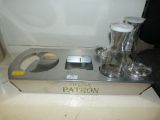 *Stainless Tequila Patron Stand with Carafes & Bowls