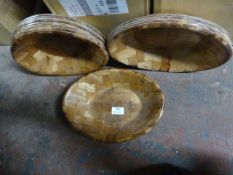 *Quantity of Woven Wood Bowls