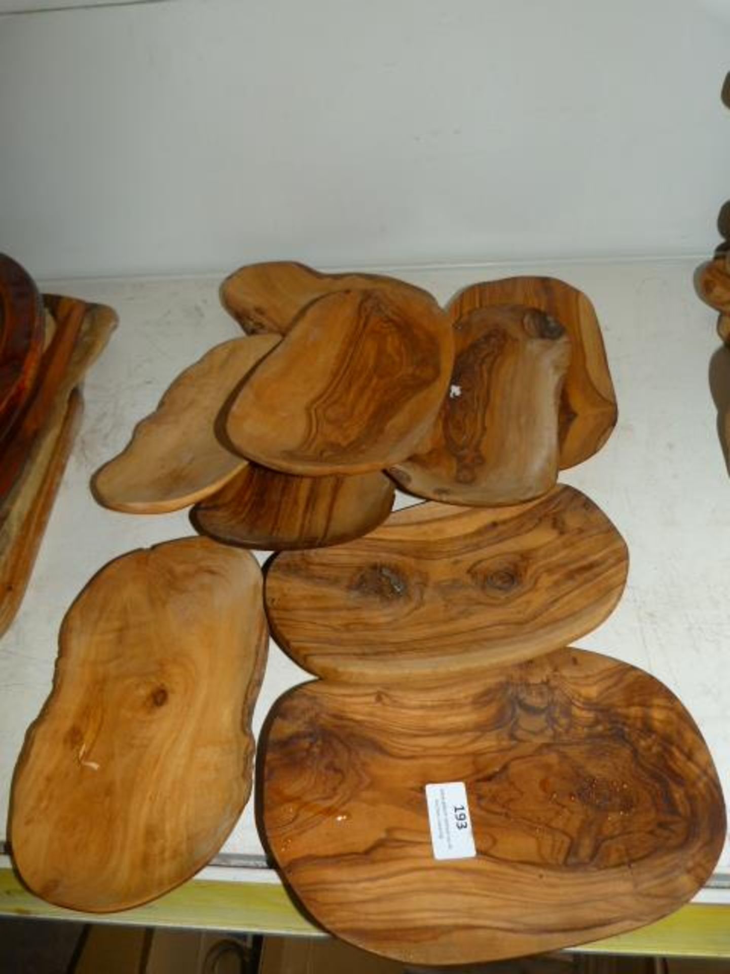 *9 Olive Wood Dishes