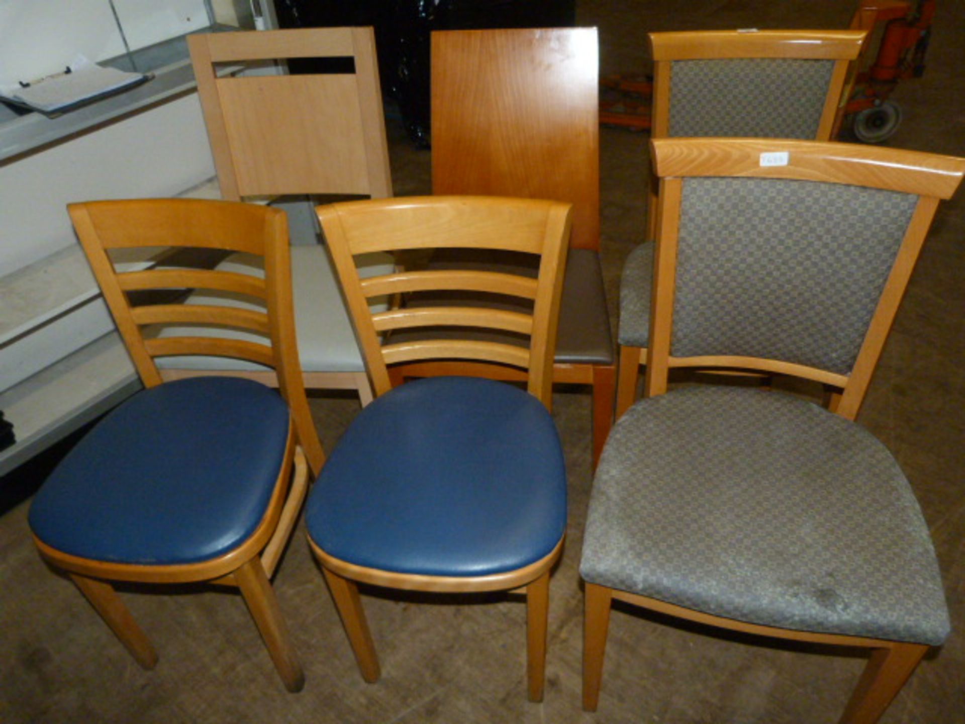 *6 Assorted Restaurant Chairs