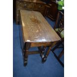 Victorian Oak Oval Drop Leaf Gate Leg Dining Table