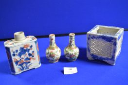 Oriental Pottery Vases, Bottle, etc.