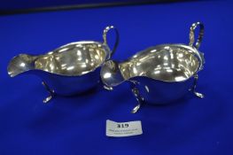 Hallmarked Sterling Silver Sauceboats