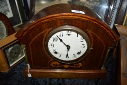 Edwardian Gilbert Inlaid Mantel Clock