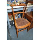 Victorian Chair with Rattan Seat