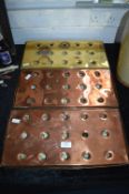 Two Copper and One Brass Pub Drip Trays