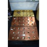 Two Copper and One Brass Pub Drip Trays