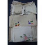 Vintage Textiles, Embroidered Tablecloths, etc.