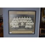 Framed English Rugby League Team Photograph 1936