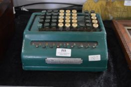 Vintage Manual Calculator by Plus