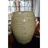 Salt Glazed Pottery Beer Barrel (AF) 55cm tall