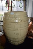 Salt Glazed Pottery Beer Barrel (AF) 55cm tall