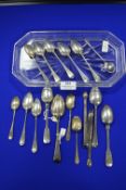 Sixteen Hallmarked Sterling Silver Teaspoons