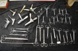 Collection of 38 Surgeon's Stainless Steel Medical Instruments