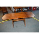 Small Retro Teak Drop Leaf Coffee Table