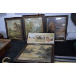 Five Framed Period Prints