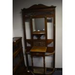 Edwardian Mahogany Hall Stand