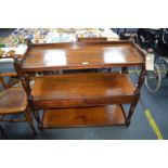 Victorian Mahogany Three Tier Open Buffet