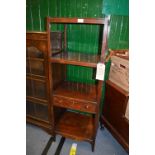 Late Victorian Mahogany Four Shelf Etagere