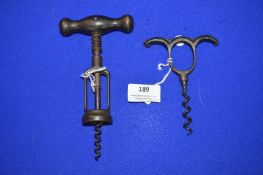 Two Vintage Corkscrews