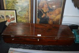 Velvet Lined Mahogany Box (AF) 33" long