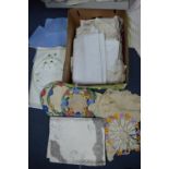 Vintage Textiles, Embroidered Tablecloths, etc.