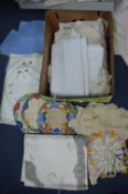 Vintage Textiles, Embroidered Tablecloths, etc.