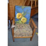 Small Arts & Crafts Reclining Oak Chair
