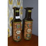 West German Gin and Whiskey Bottles
