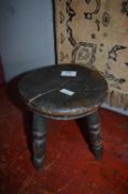 Wooden Milking Stool