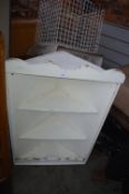 White Painted Pine Corner Cupboard