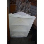 White Painted Pine Corner Cupboard