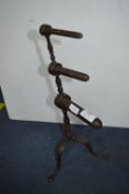 Georgian Cast Iron Goffering Iron Stand