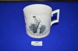 Pudsey Corporation Cricket Mug - Herbert Sutcliffe World Record Holder 1924/25