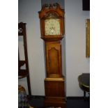 Long Case Clock with 30 Day Movement, Calendar Dial and Painted Face