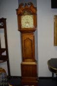 Long Case Clock with 30 Day Movement, Calendar Dial and Painted Face