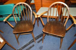 Pair of Ercol Carver Dining Chairs