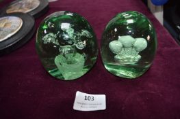 Two Green Glass Dumps