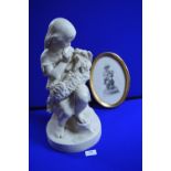 Large Parian Figure Entitled Go To Sleep 44cm tall