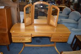 Retro Dressing Table with Triple Mirror by Homestead Furniture