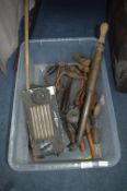 Old Tools, Garden Syringe and a Vintage Ekco Radio (AF)