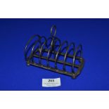 Hallmarked Sterling Silver Toast Rack