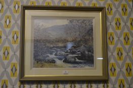 Irish Oil Painting by Fergus O'Ryan - River Slaney, County Wicklow