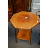 Edwardian Inlaid Octagonal Occasional Table
