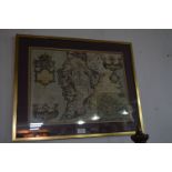 Framed Map of the Province of Connaugh 1610 by John Speed