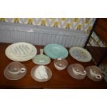 Poole Pottery Part Tea Set plus Associated Plates 22 Pieces