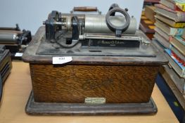 Edison Standard Phonograph in Wooden Carry Case