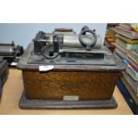 Edison Standard Phonograph in Wooden Carry Case