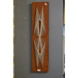 1970's Geometric String and Nail Wall Art